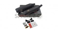 Royal Enfield Super Meteor 650 Red Rooster Astral Black Exhaust Silencer - SPAREZO